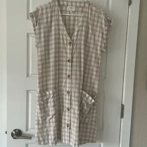 Lou & Grey | Dresses | Lou Grey Gingham Linen Pocket Shirt Dress Size Small Beige And Ivory | Poshmark Lou & Grey | Dresses | Lou Grey Gingham Linen Pocket Shirt Dress Size Small Beige And Ivory | Poshmark